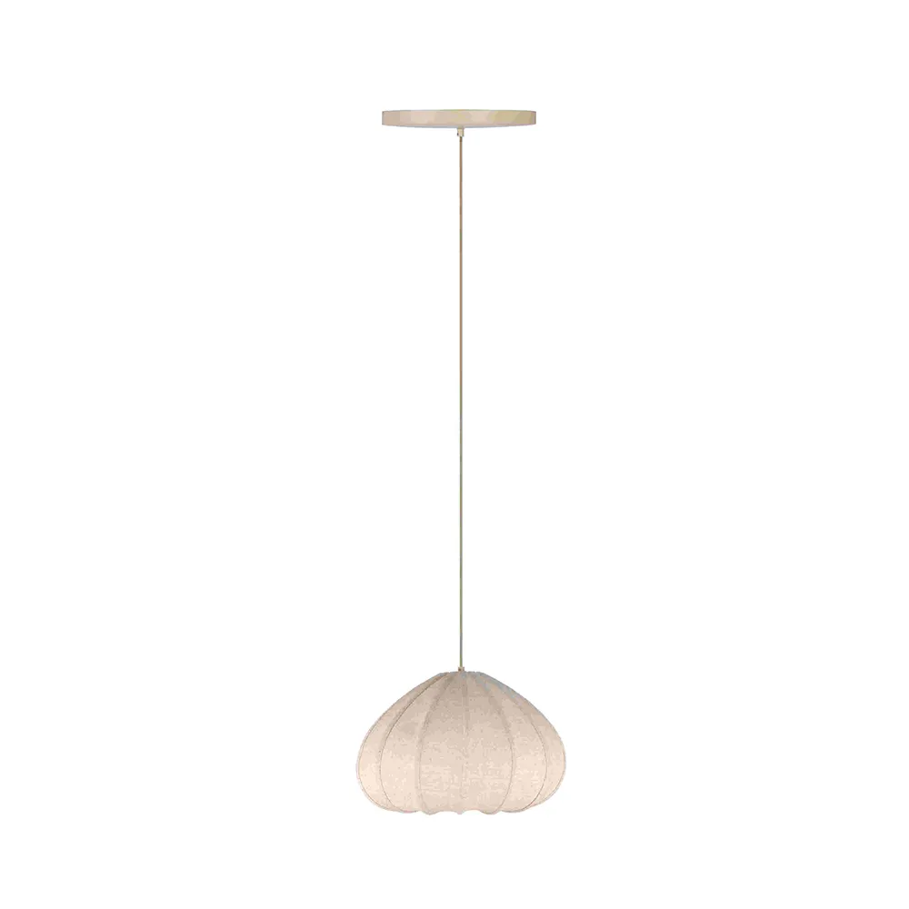 Ceiling Pendant Lights Bulk C33016 with Scalloped Fabric-Look Shades