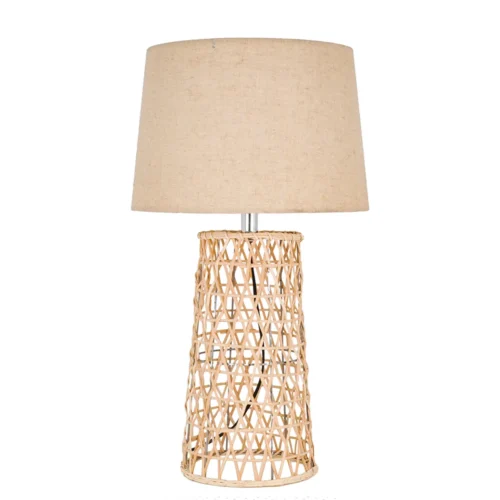 Bulk Floor Lamps JH60405 with Woven Rattan-Look Body
