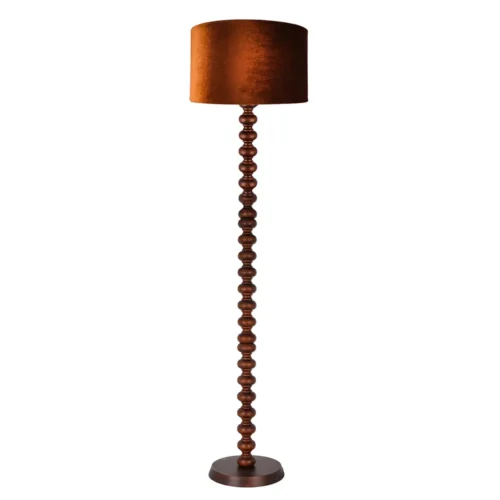 Floor Lamp JH60409 with white base underside and cord detail