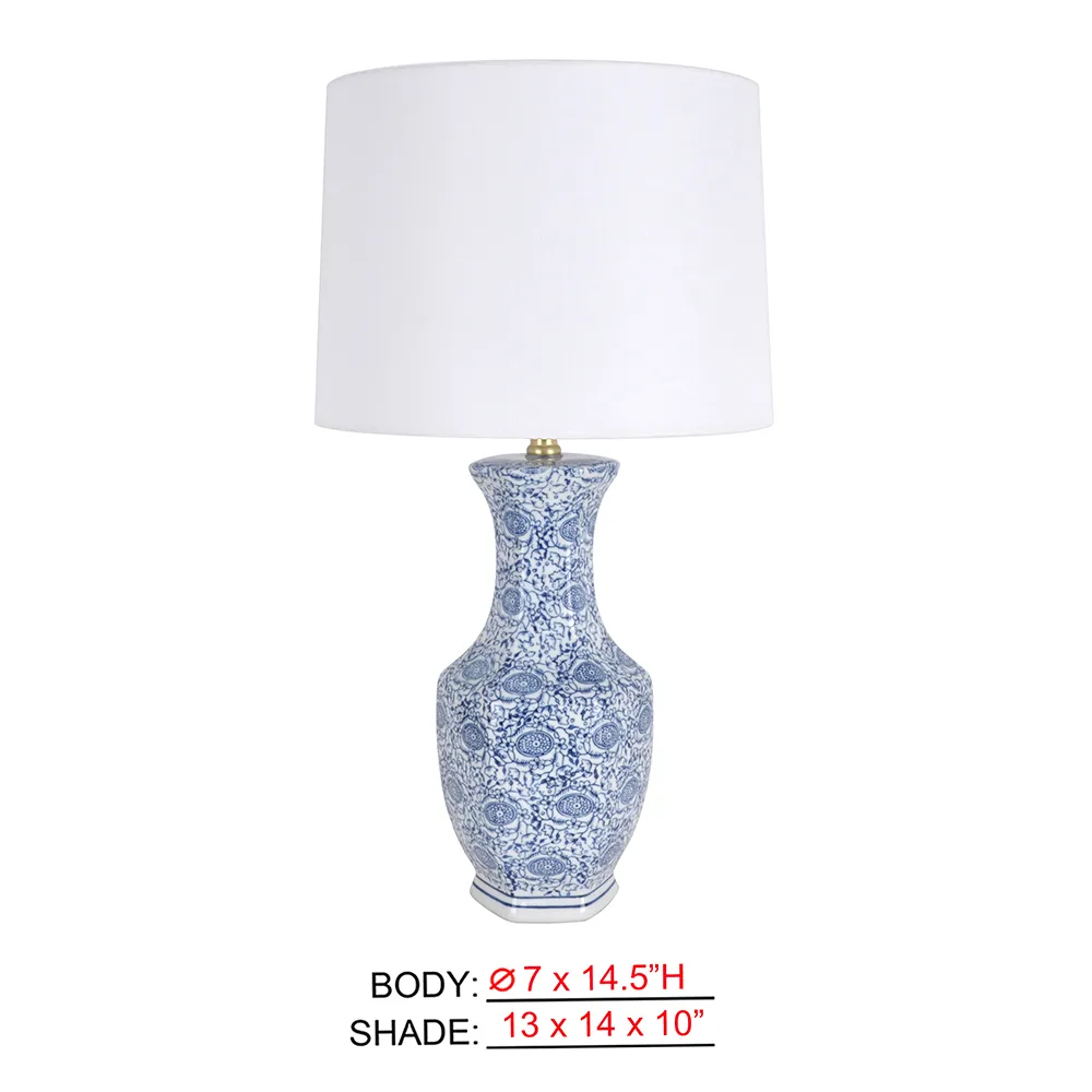 Blue and White Porcelain Table Lamp LFY6761