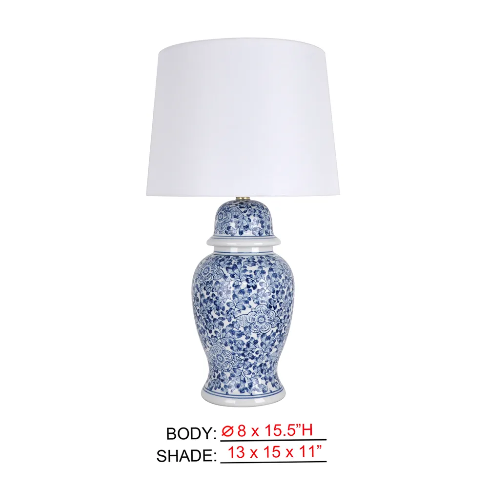Blue and White Porcelain Table Lamp LFY6762