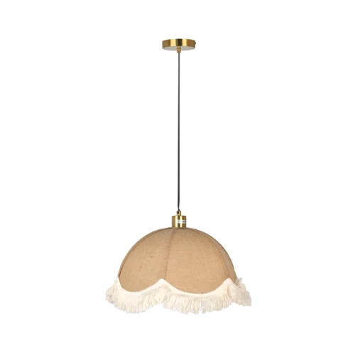 Linen Fringe Ceiling Pendant P0007