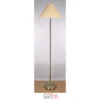 Floor Lamp YP604-52 with beige woven shade and slim gold-tone stem