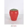 Cordless Table Lamp CL0134-7x9.5 with red strawberry body and rechargeable table use