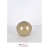 Round Rechargeable Table Lamp CLXZ3017A-8x7.5 with glossy beige sphere body for cordless use
