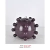 Purple Rechargeable Table Lamp CLXZ3017B-9.25x7.75 with glossy plum sphere body for cordless use