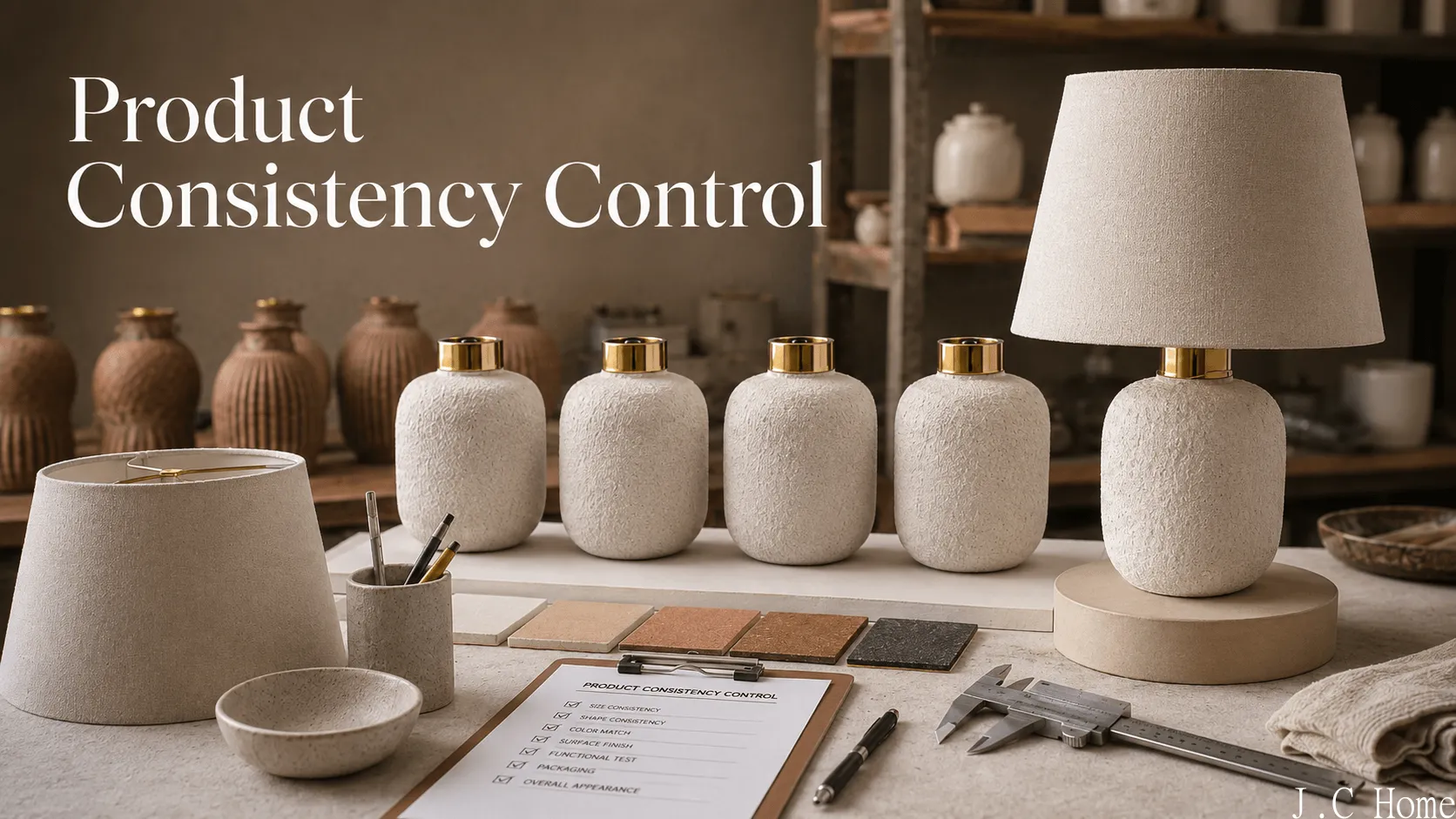 Ceramic Table Lamp Manufacturer Consistency Control image