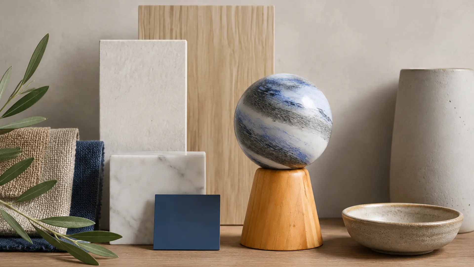 Tabletop Decor Color Story material finish and scale comparison