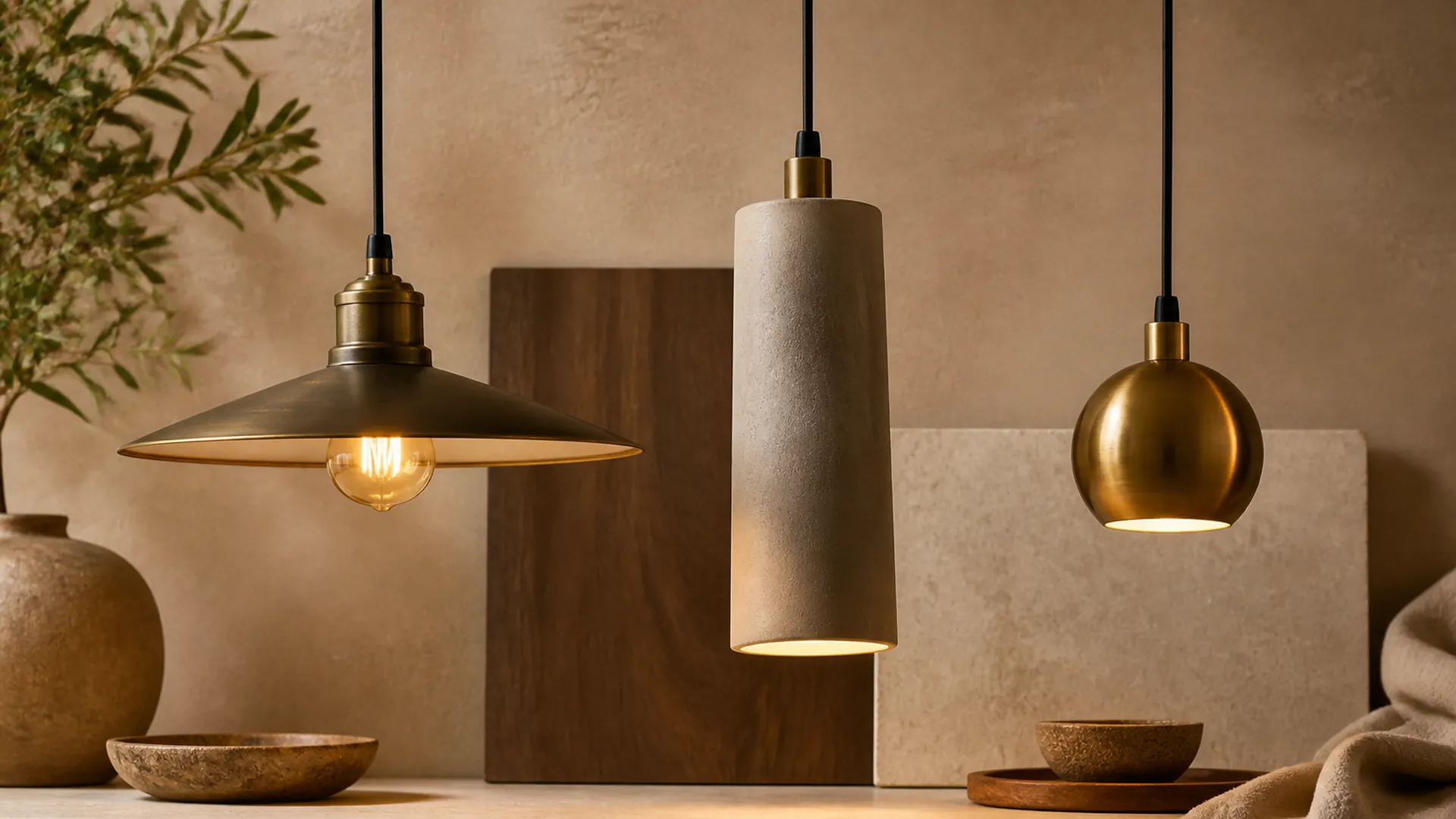 Ceiling Pendant Size Guide by Room and Layout material and finish direction