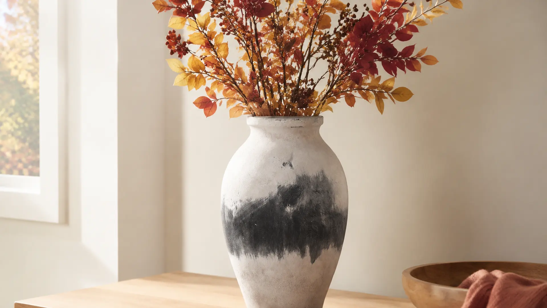 Seasonal Ceramic Vase Displays application and design relationship