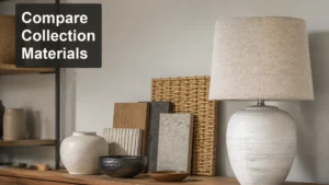 How to Compare Home Decor Materials Across a Collection editorial cover scene