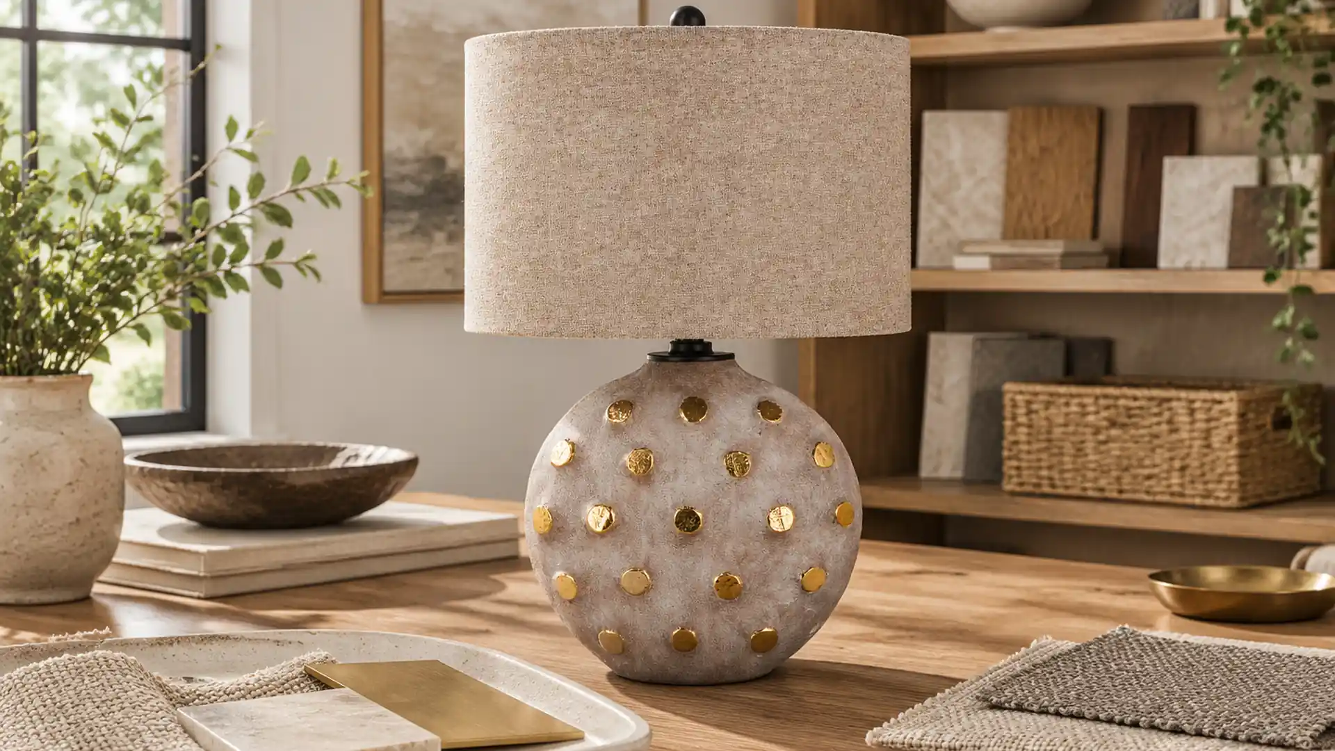 compare home decor materials in a distinct application scene
