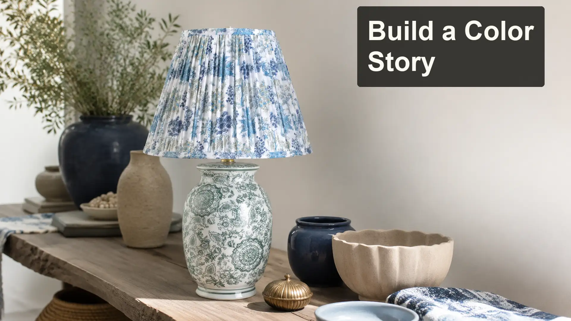How to Create a Consistent Color Story Across Lamps and Decor editorial cover scene