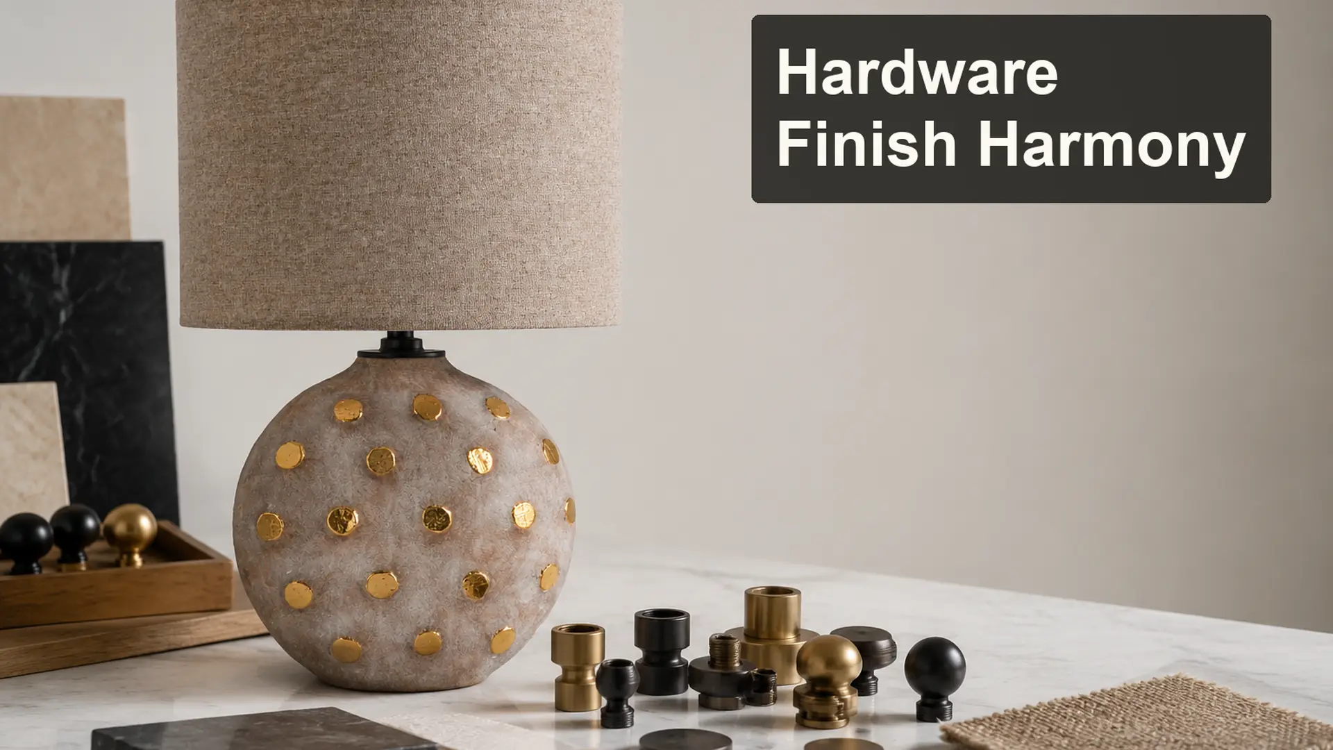 Coordinating Hardware Finishes on Table Lamps editorial cover scene