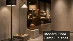 Floor Lamp Finish Ideas for Modern Retail Collections editorial cover scene