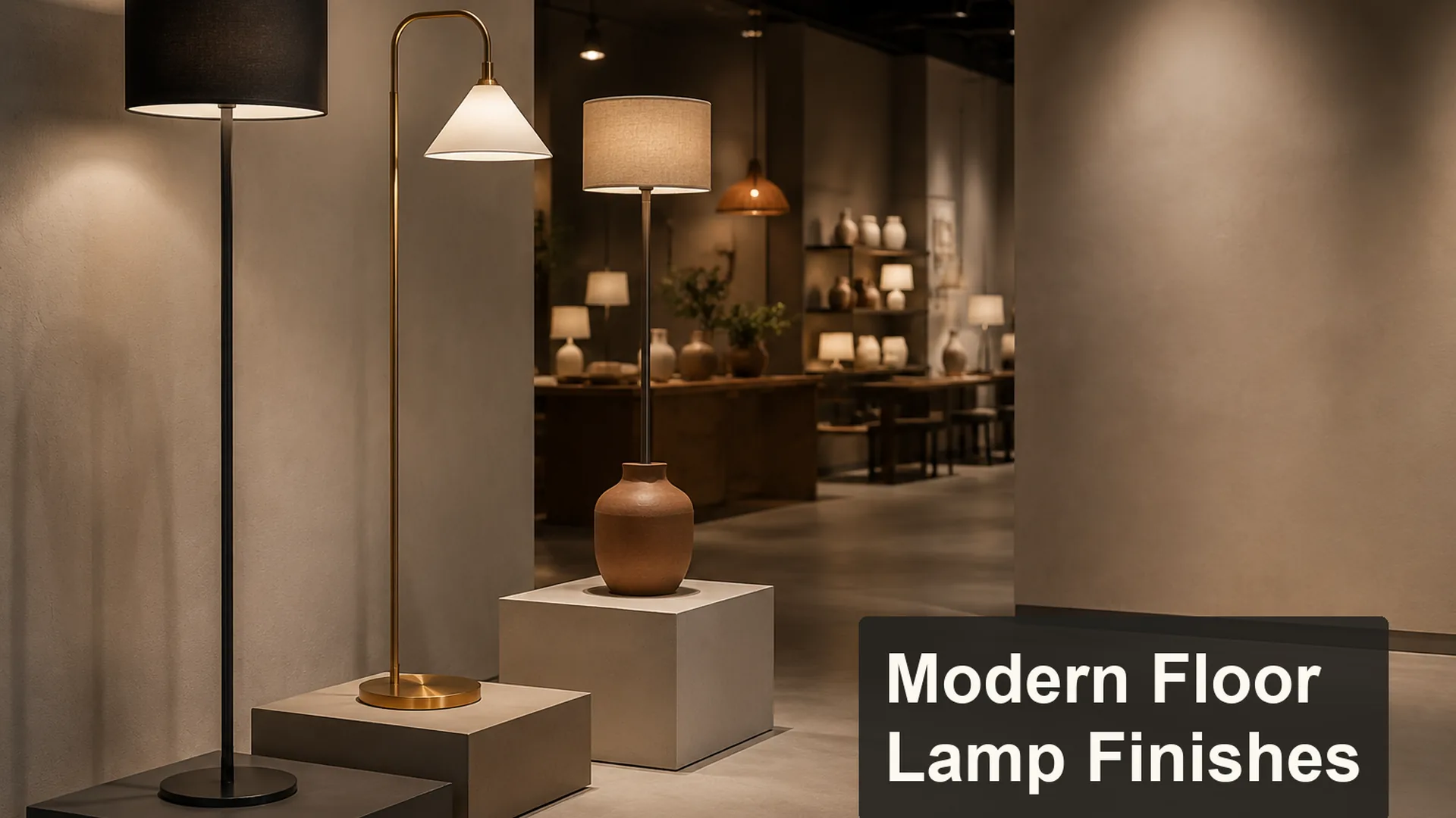 Floor Lamp Finish Ideas for Modern Retail Collections editorial cover scene