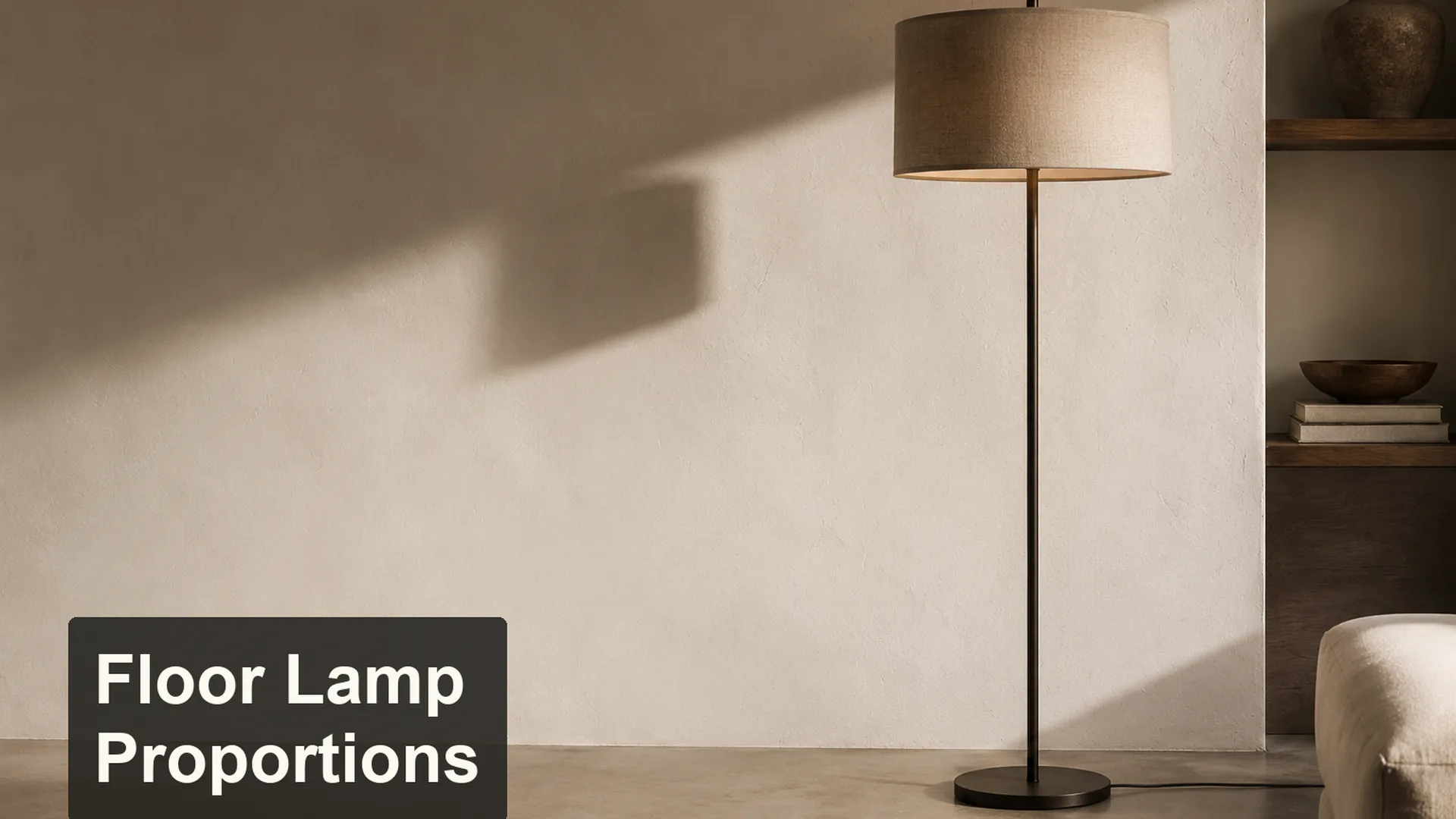 How Shade Proportion Changes a Floor Lamp Silhouette editorial cover scene