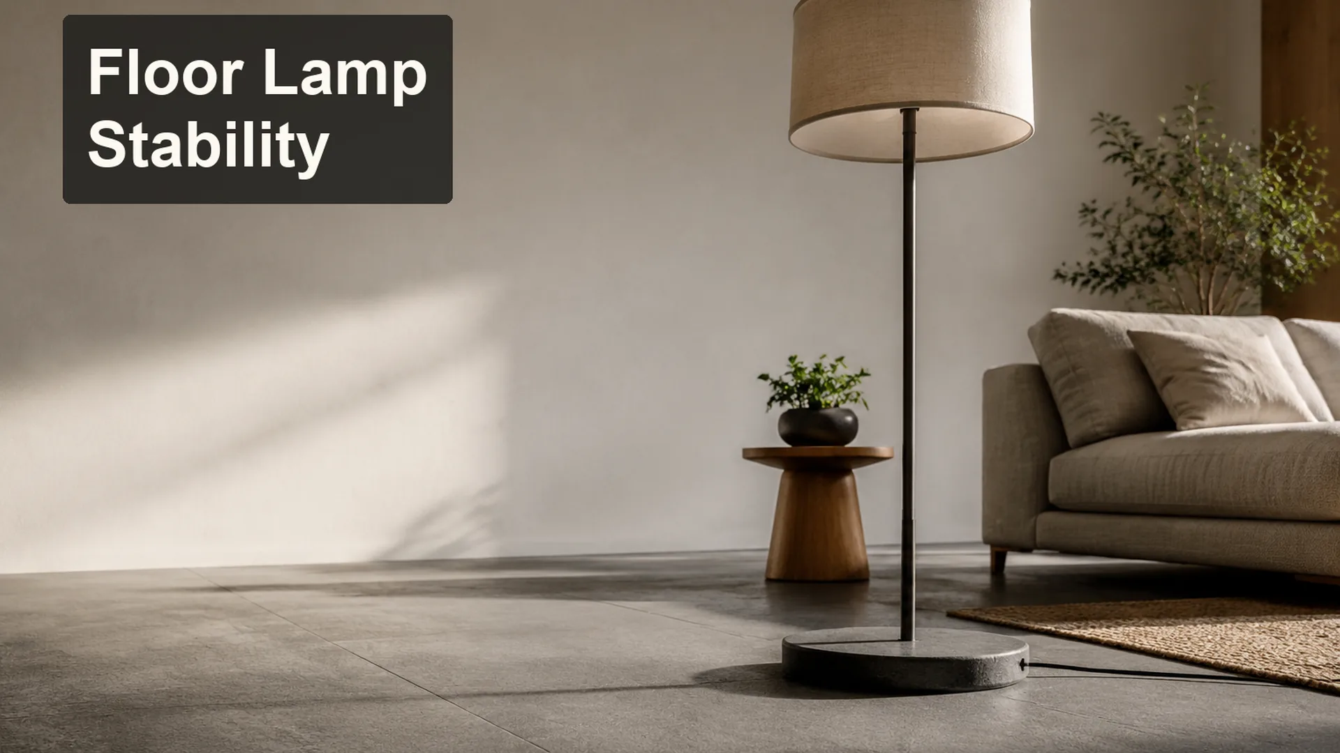 Floor Lamp Stability and Base Footprint Explained editorial cover scene