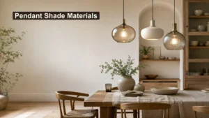 Pendant Shade Materials: Glass, Metal, and Ceramic editorial featured image