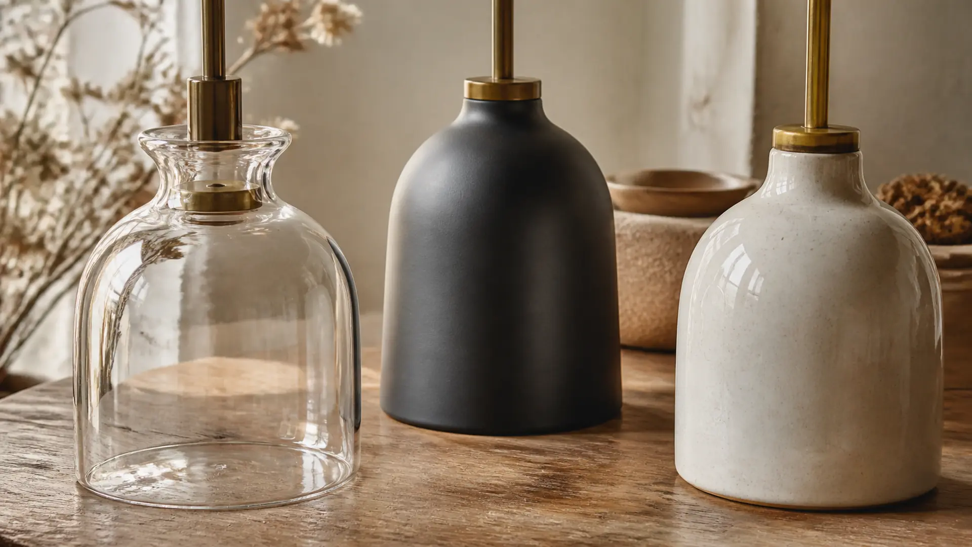 Pendant Shade Materials: Glass, Metal, and Ceramic material and finish direction