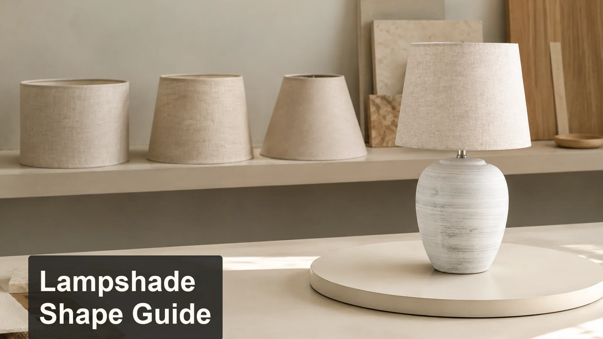 How Lampshade Shape Changes a Table Lamp editorial cover scene