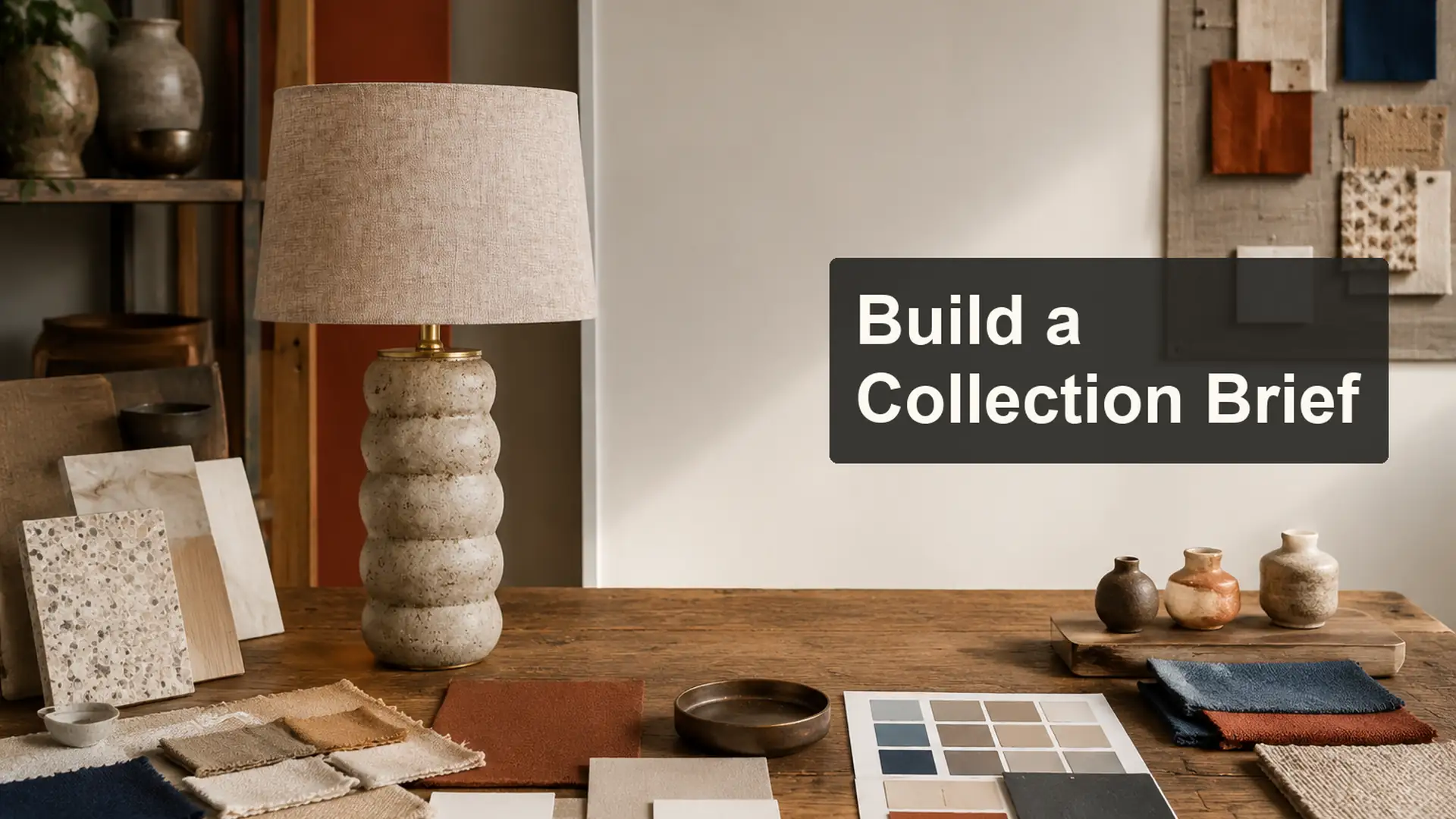 How to Build a Lighting and Decor Collection Brief editorial cover scene
