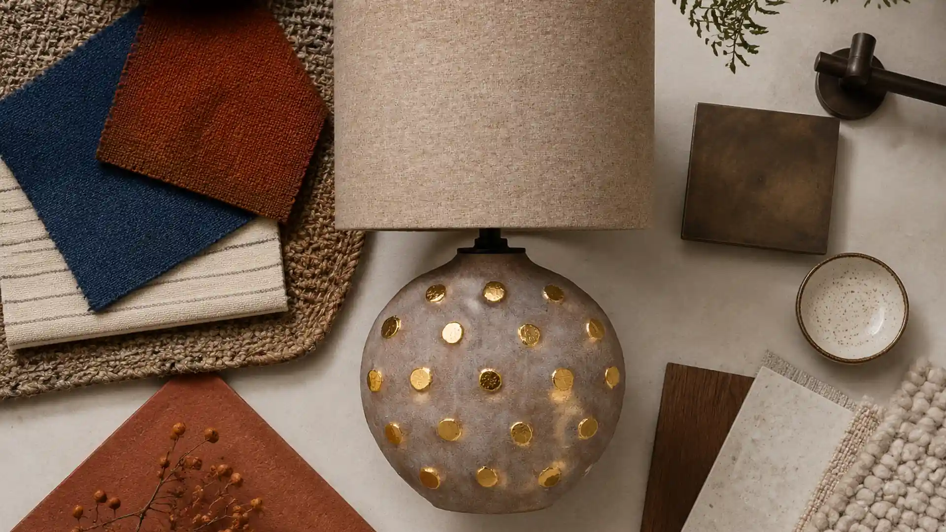 lighting and decor collection brief material proportion or finish comparison