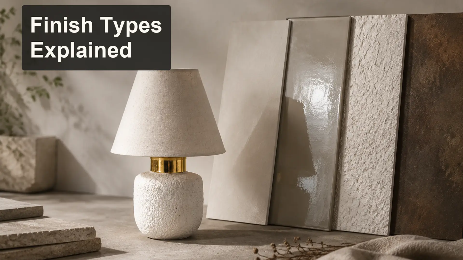 Matte, Glossy, Textured, and Antique Finishes Explained editorial cover scene