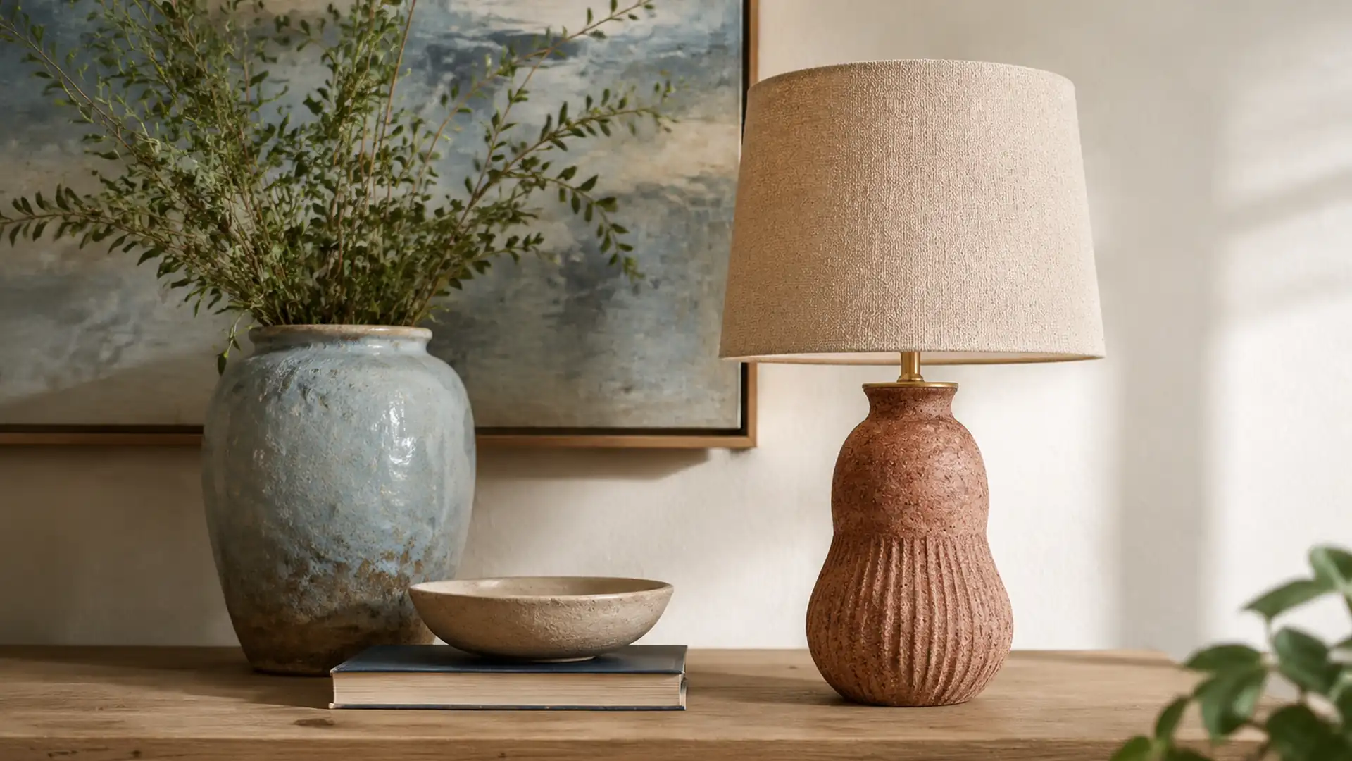 pairing table lamps in a distinct application scene