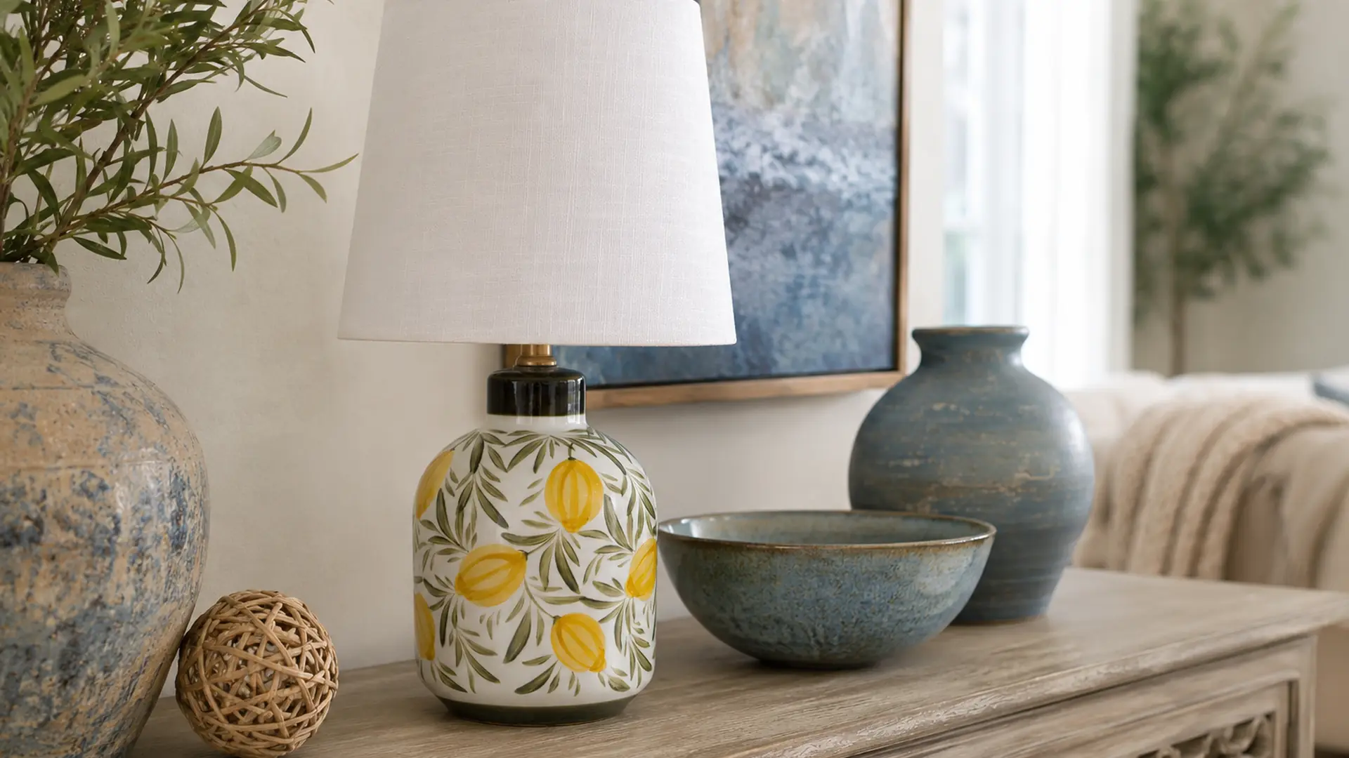 pairing table lamps material proportion or finish comparison