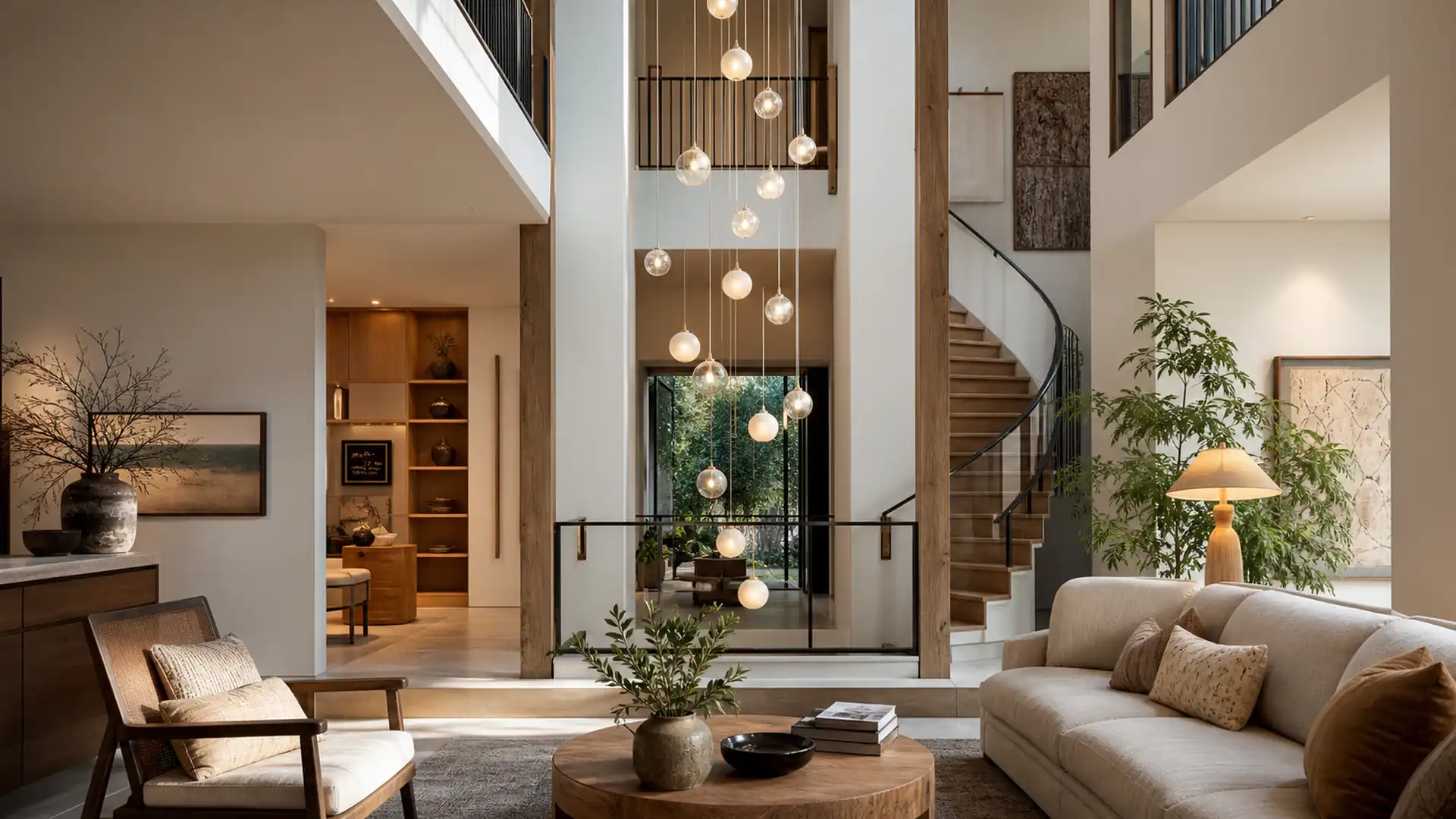 Pendant Light Clusters for High-Ceiling Spaces application comparison