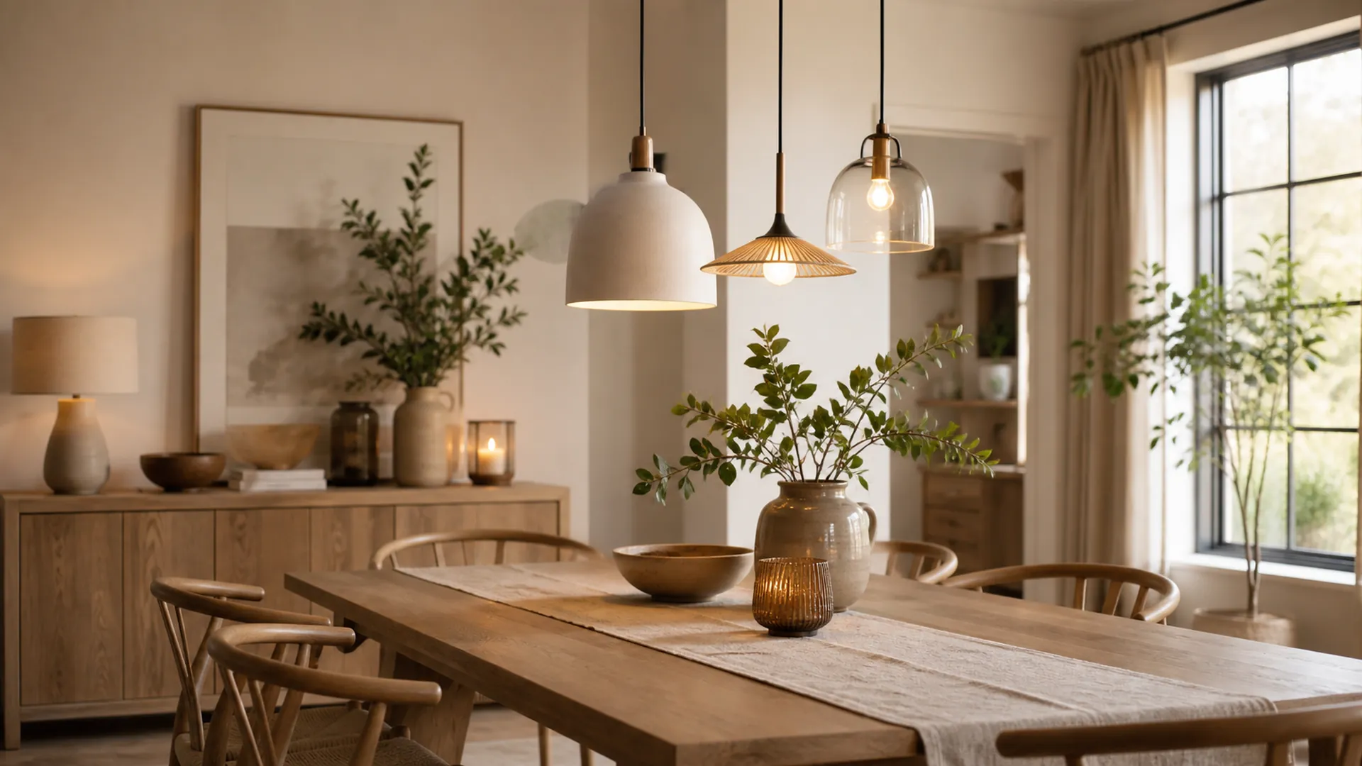 Pendant Light Drop Length and Visual Balance application comparison