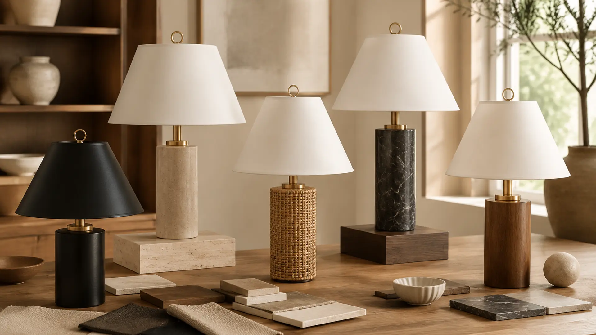 Rechargeable lamp collection planning surface
