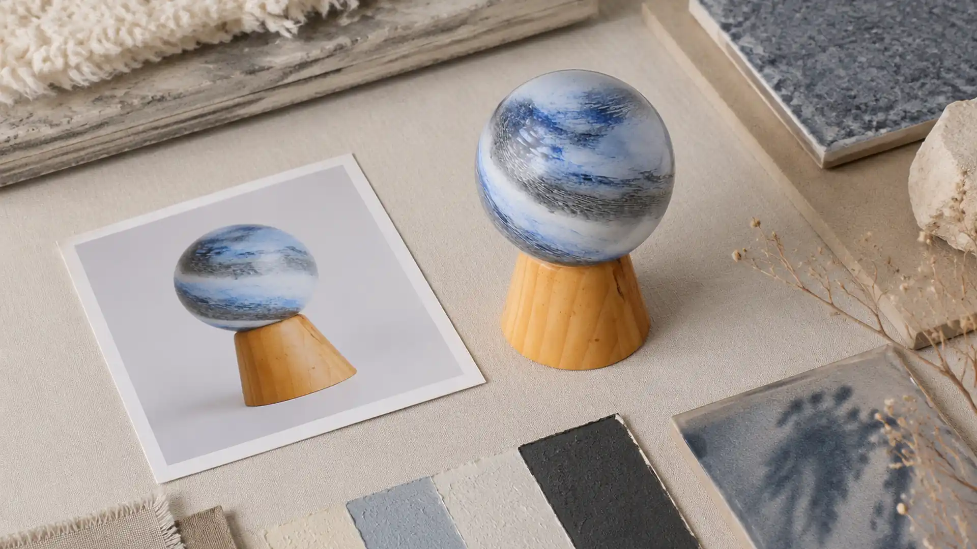 samples matter material proportion or finish comparison