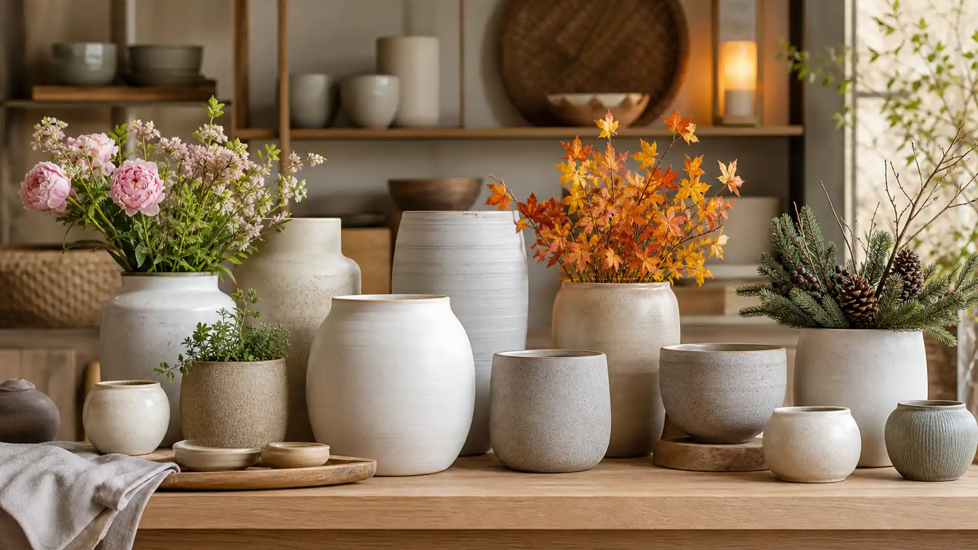 Seasonal Ceramic Pot Colors for Flexible Collections application comparison