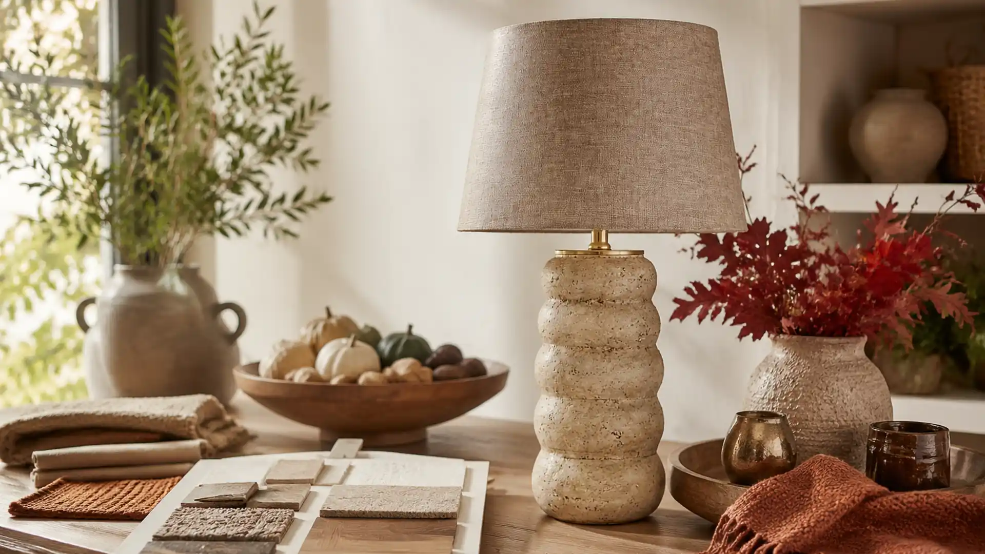 seasonal lighting and decor display in a distinct application scene