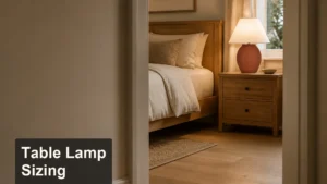Table Lamp Size Guide for Bedside, Console, and Living Room Use editorial cover scene