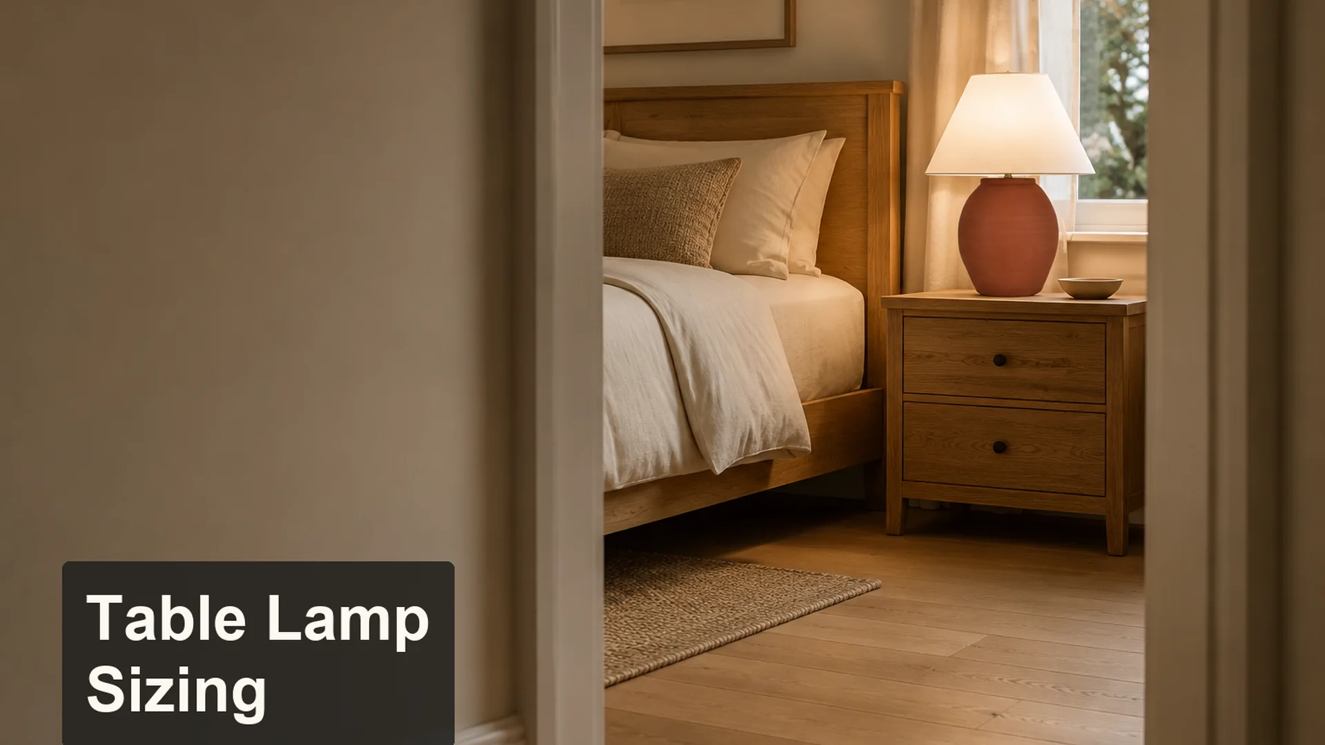 Table Lamp Size Guide for Bedside, Console, and Living Room Use editorial cover scene