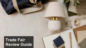 Trade Fair Product Review Checklist for Decor Buyers editorial cover scene
