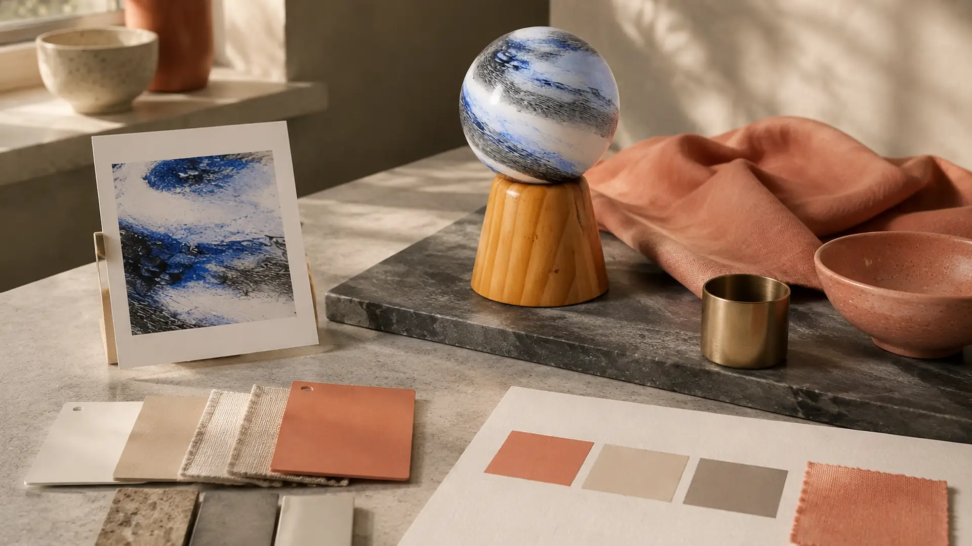 color references into sample briefs in a distinct application scene